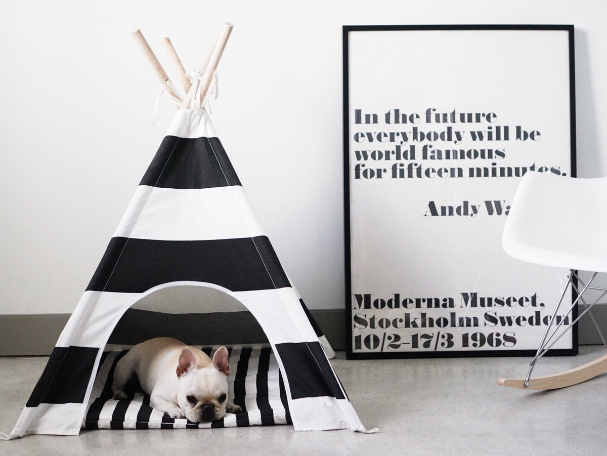 dog tent diy Striped Dog Teepee – PIPOLLI