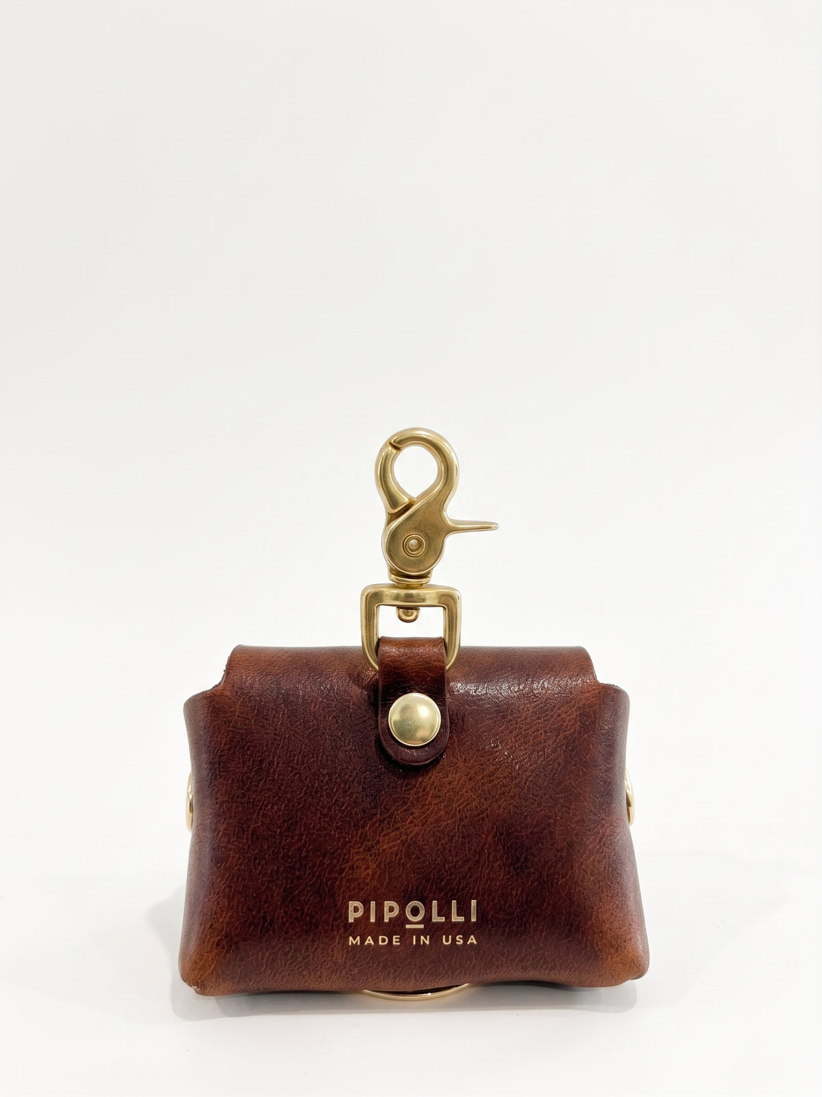 Heritage brown poop bag pouch