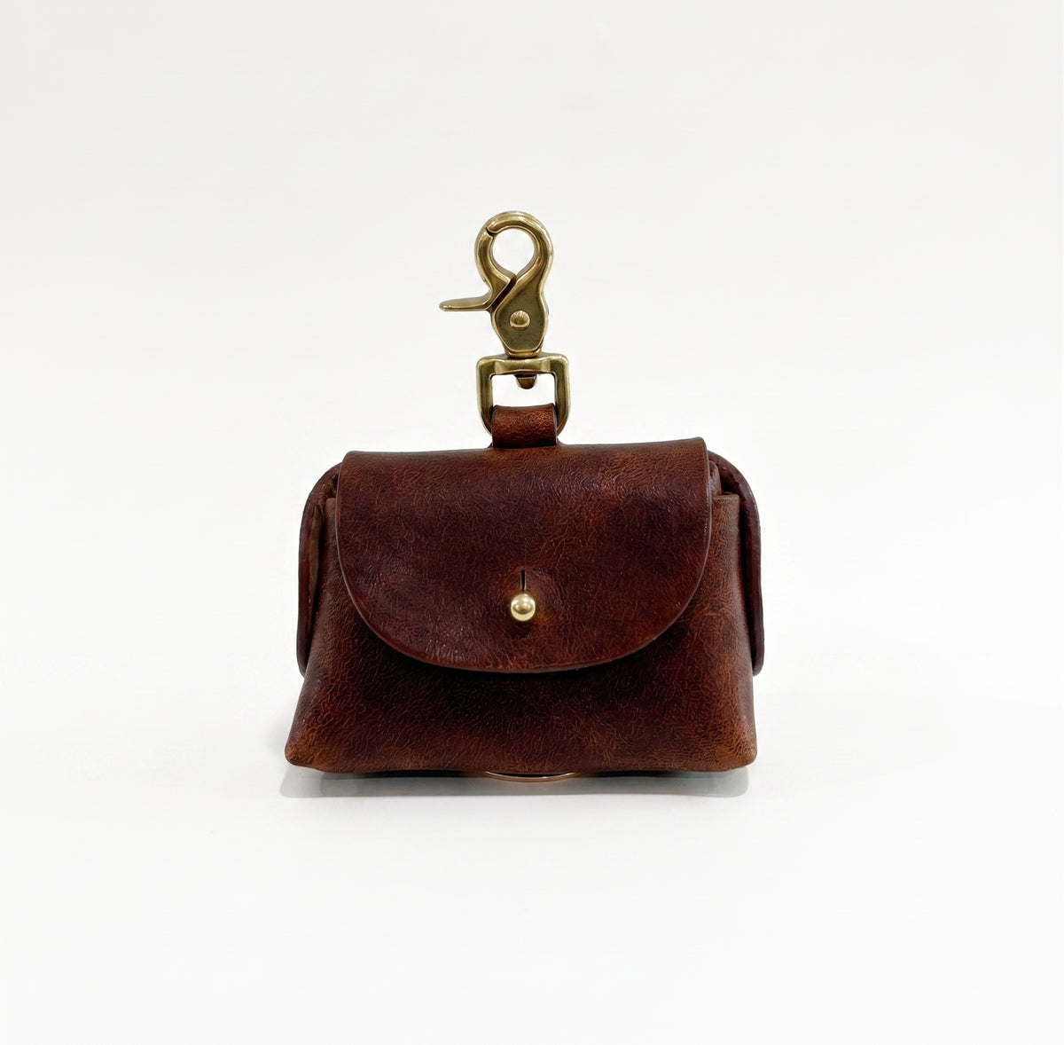 Heritage brown poop bag pouch