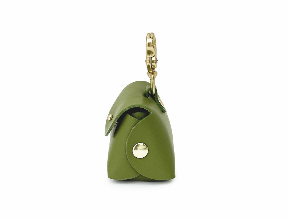 Moss Green poop bag pouch