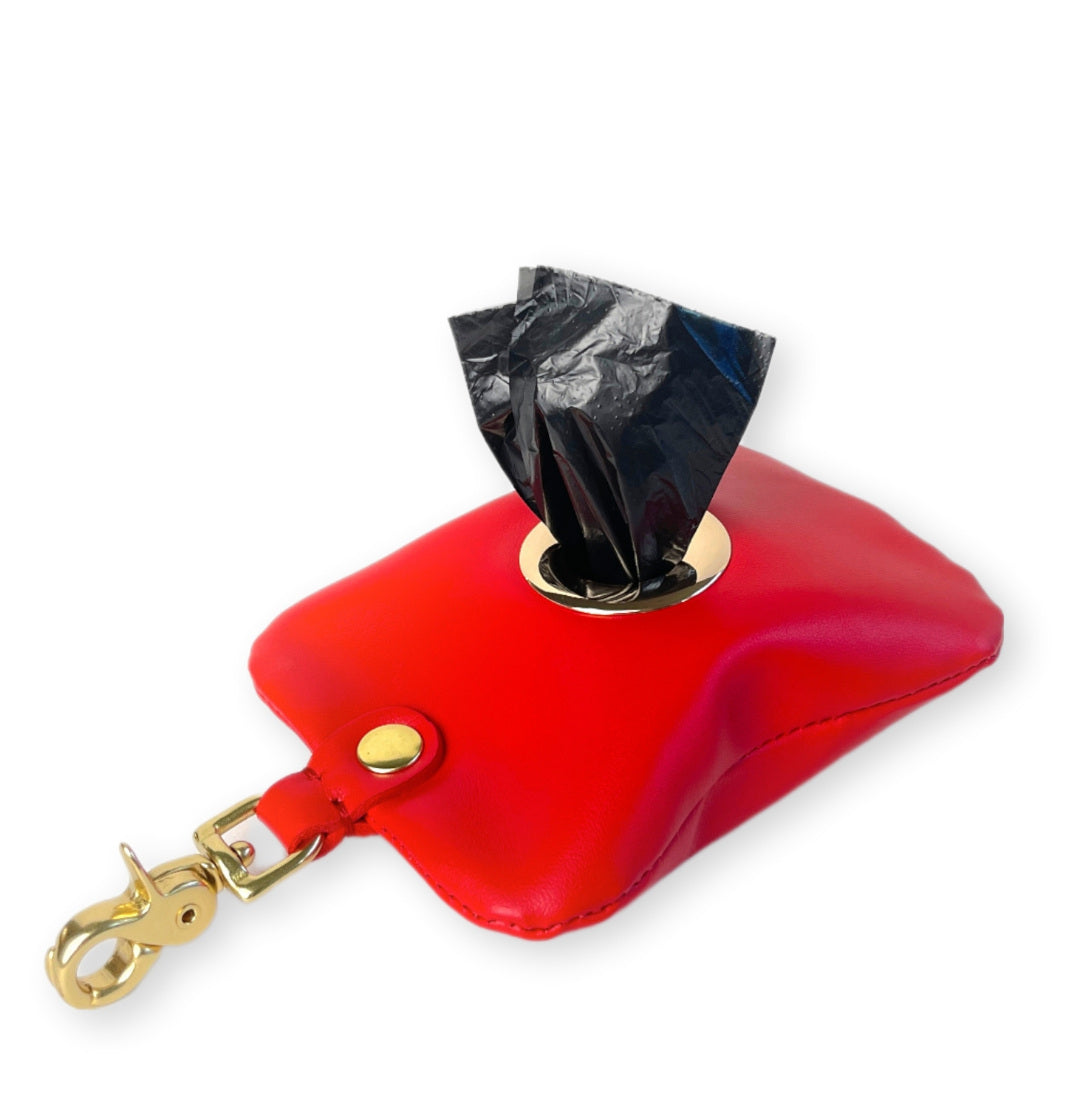 ACE Poppy Red poop bag pouch