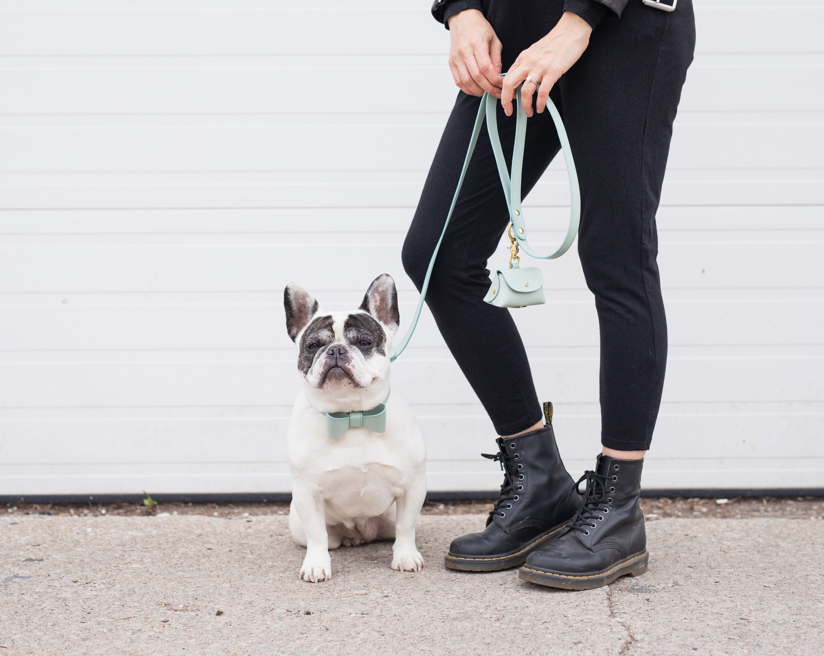 Mint poop bag pouch
