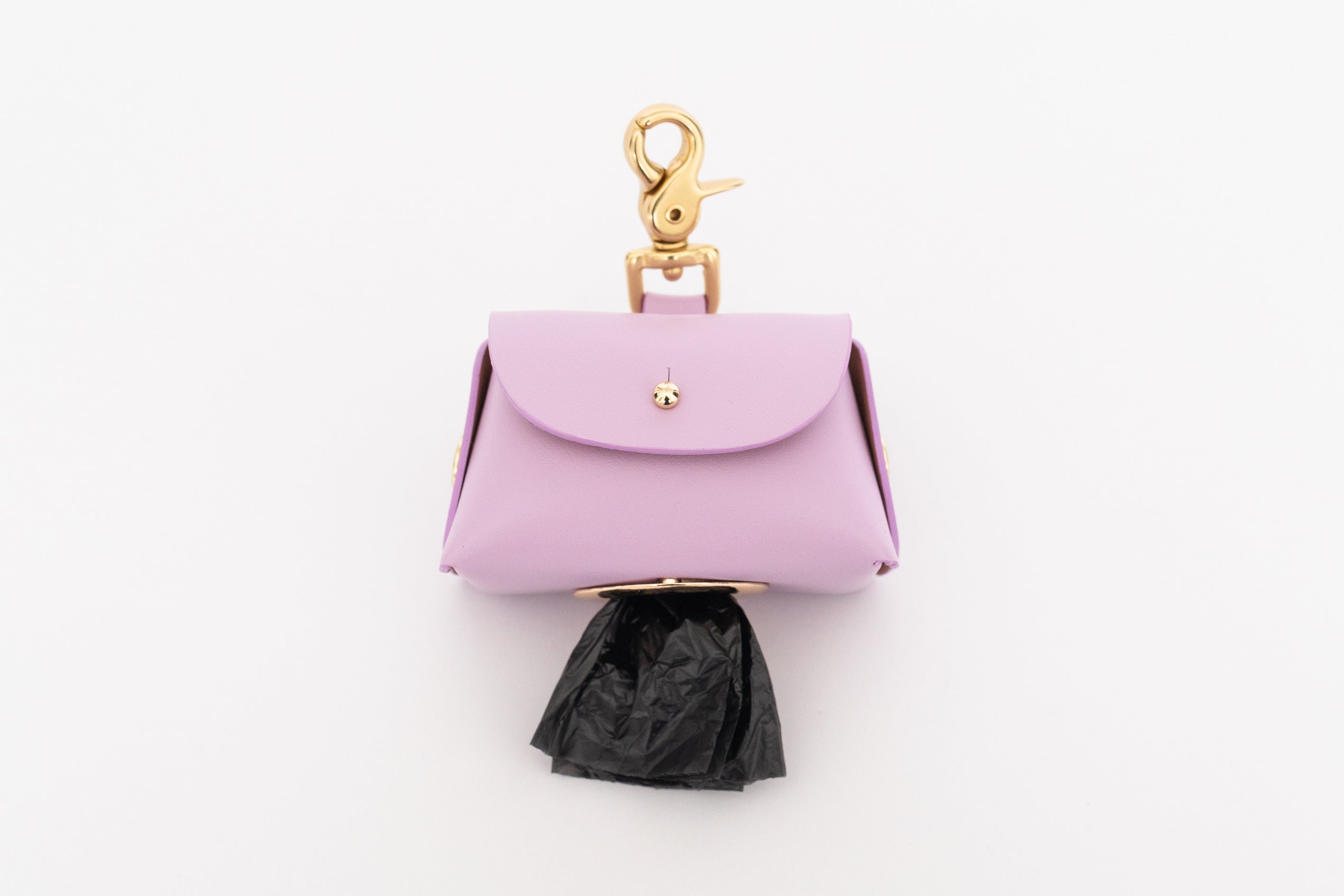 Lilac poop bag pouch