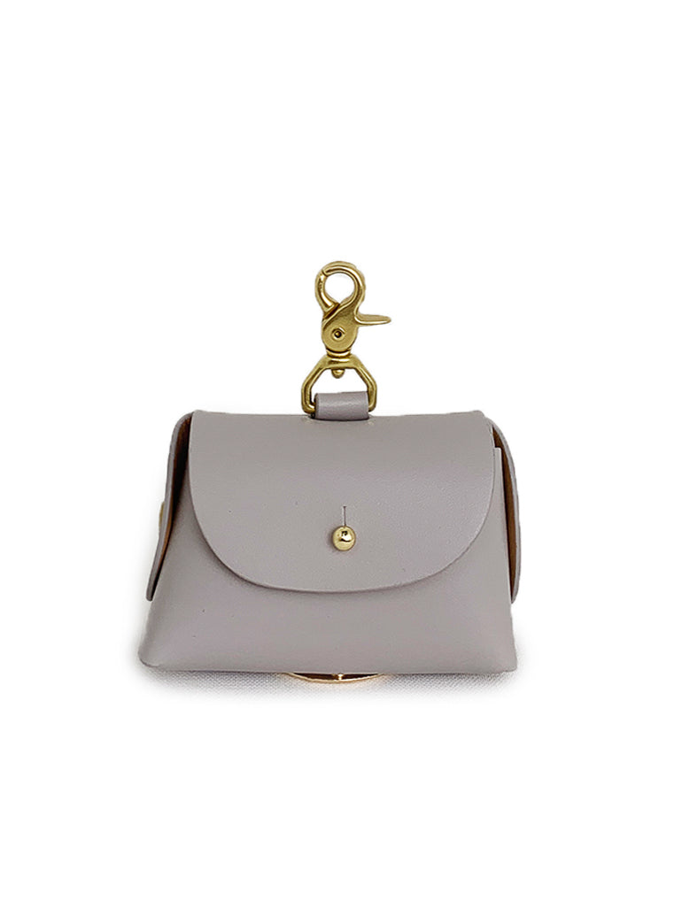 Pearl grey Tilly poop bag pouch