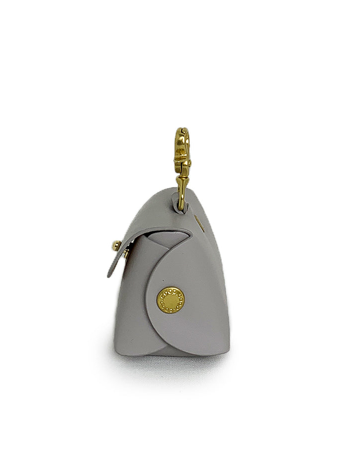 Pearl grey Tilly poop bag pouch